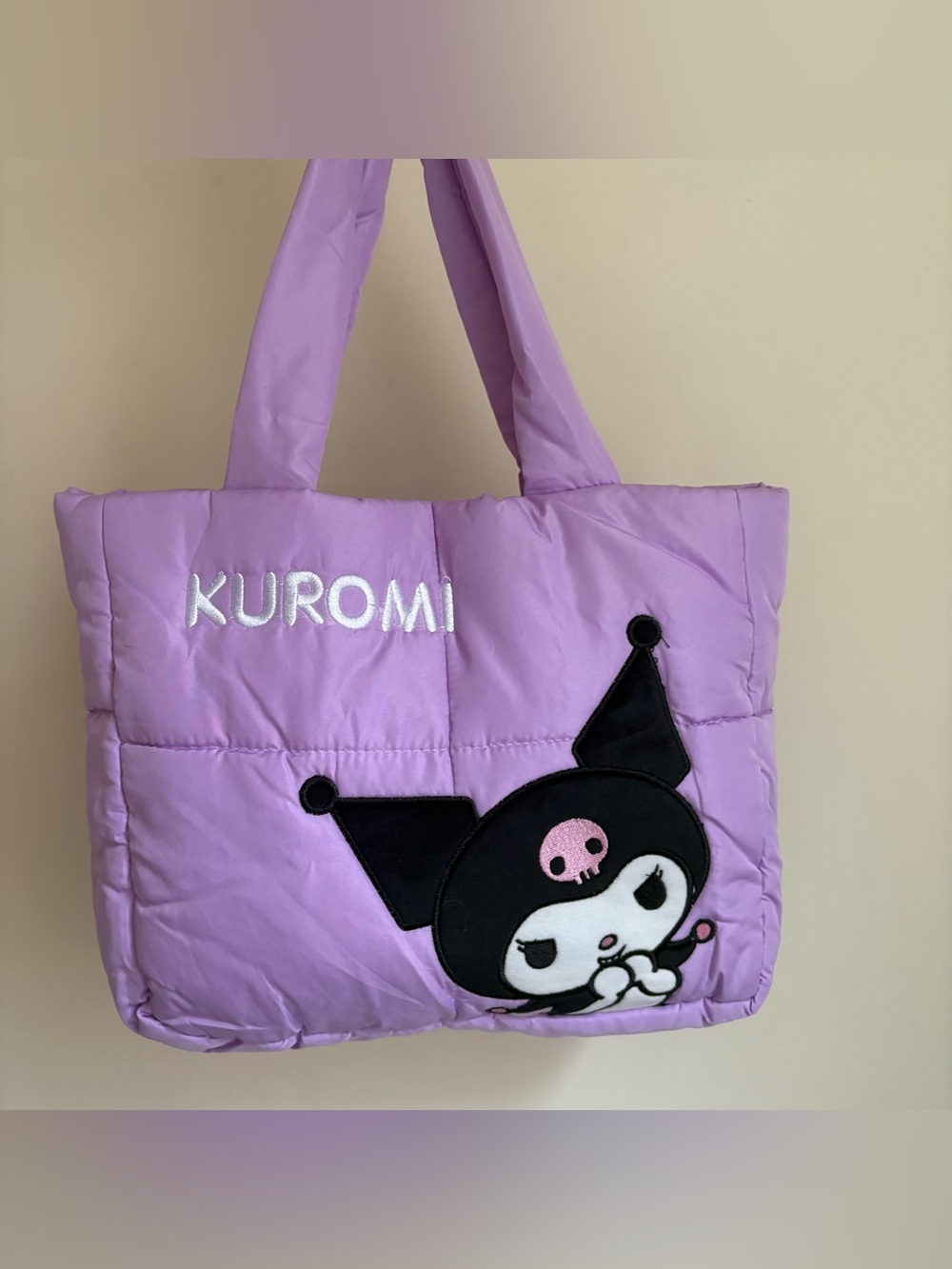 Kuromi Puffer hand bag